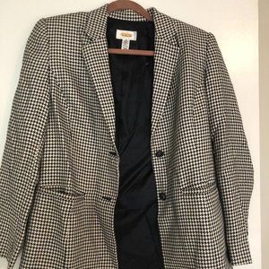 Houndstooth Blazer Wool